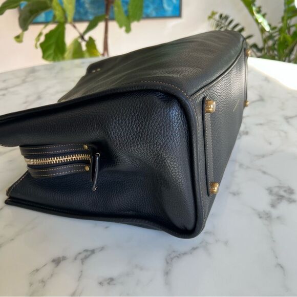 Coach Rogue Bag 39 in Black Glovetanned Pebble Leather Brass C5863 XL Satchel - Picture 10 of 16